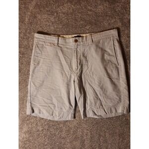 J. Crew Sunwashed Oxford Seersucker Striped Shorts Mens 36W Casual Preppy Beach